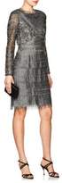 Thumbnail for your product : J. Mendel Women's Fringed Lace Cocktail Dress-Silver