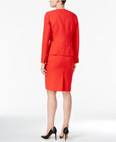 Thumbnail for your product : Le Suit Textured Three-Button Skirt Suit