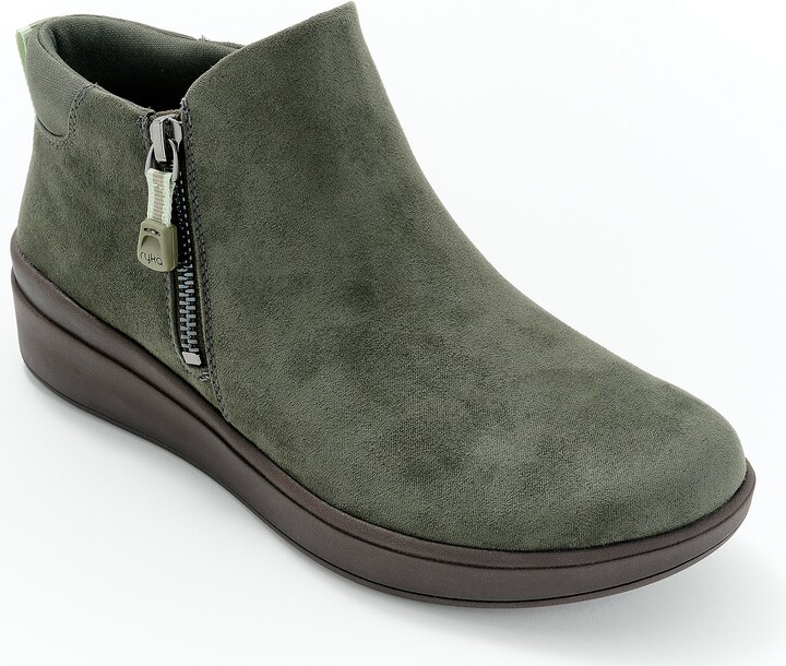 As Is Ryka Side Zip Sneaker Wedges - Lyrical