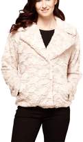 Thumbnail for your product : Yumi Textured Faux Fur Jacket