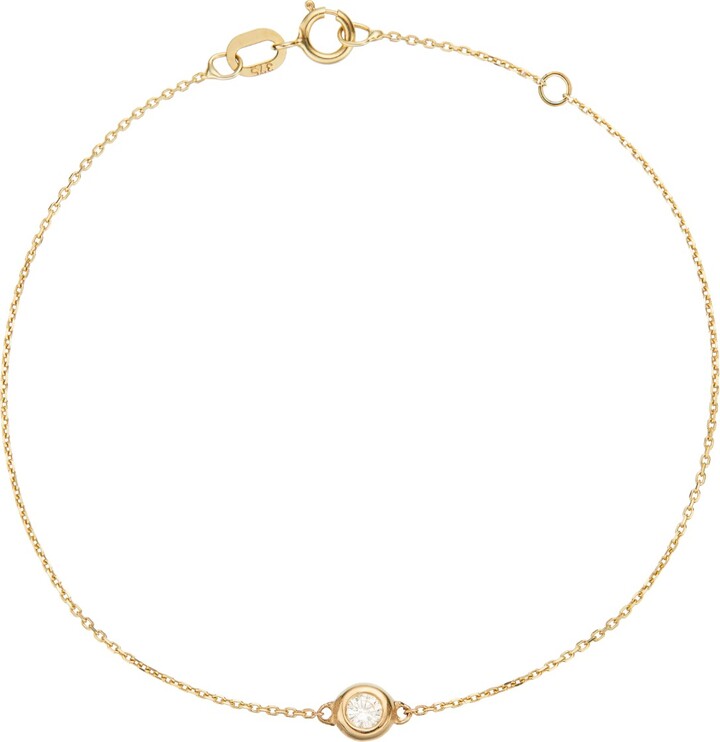 Lily & Roo Solid Gold Floating Diamond Bracelet ShopStyle