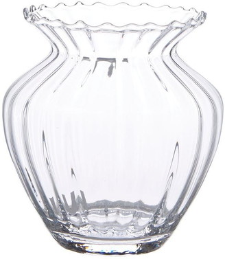 Hotel Collection Hourglass Optical Swirl Vase