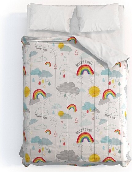 Deny Designs DenyDesignsKids'3pcQueenCoryReidBrighterDaysComforterandShamSet
