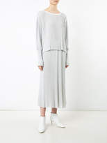 Thumbnail for your product : Adam Lippes Lurex ribbed knit skirt