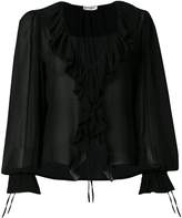 Thumbnail for your product : Saint Laurent ruffle tie blouse