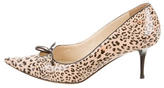 Thumbnail for your product : Jimmy Choo Leopard Print Cutout Pumps