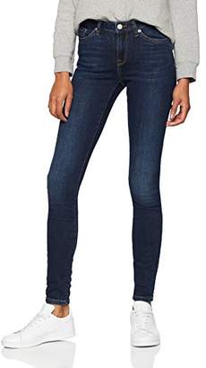 Selected Women's Slfida Mw Skinny Dark Blue Jeans Noos W Denim, W33/L32 (Size: 33)
