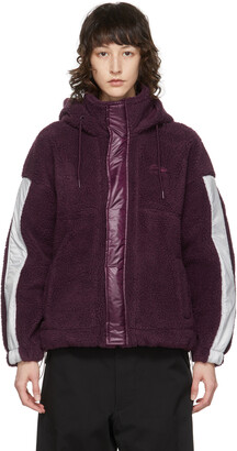 Li-Ning Purple Fleece Hooded Jacket