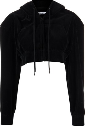 SAINT LAURENT black velour hoodie – Loop Generation