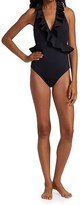 Thumbnail for your product : Zimmermann Cassia Frill Wrap One-Piece Swimsuit