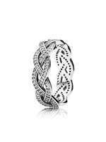 Thumbnail for your product : Pandora Sparkling Silver Braid Ring