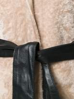 Thumbnail for your product : Drome leather belted coat