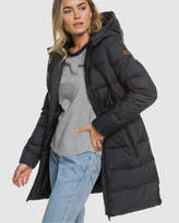 Thumbnail for your product : Roxy Womens Evening Shadow Longline Hooded Puffer Jacket