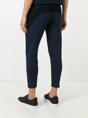 Neil Barrett panelled cropped trousers