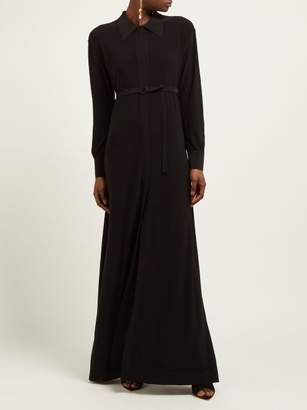 Norma Kamali Belted Maxi Dress - Womens - Black
