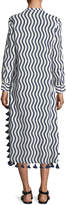 Thumbnail for your product : Figue Paolia Tassel-Trim Caftan Dress