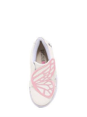 Sophia Webster Bibi Wing Embroidered Leather Sneakers