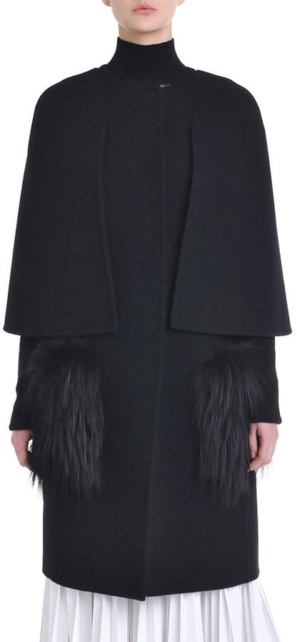 fendi coat with fur pockets