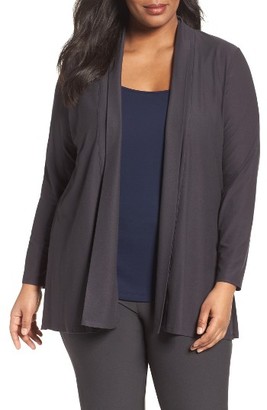 Eileen Fisher Plus Size Women's Washable Stretch Crepe Jacket