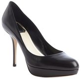 Thumbnail for your product : Christian Dior black leather platform pumps