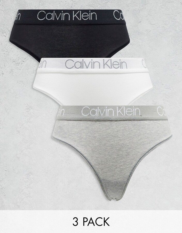 Calvin Klein Underwear BODY HIGH WAIST THONG - Thong - grey