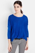 Thumbnail for your product : Maje Piped Silk & Cashmere Sweater
