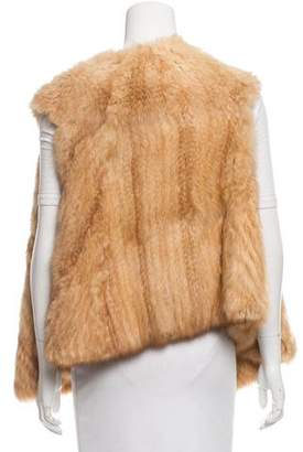 Judith Leiber Knitted Sable Fur Vest
