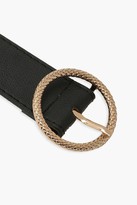 Thumbnail for your product : boohoo Textured Ring Detail Boyfriend Belt