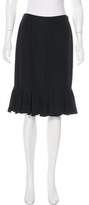 Thumbnail for your product : Blumarine Flounced Knee-Length Skirt Black Flounced Knee-Length Skirt