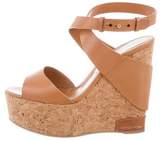 Thumbnail for your product : Sergio Rossi Platform Leather Wedges