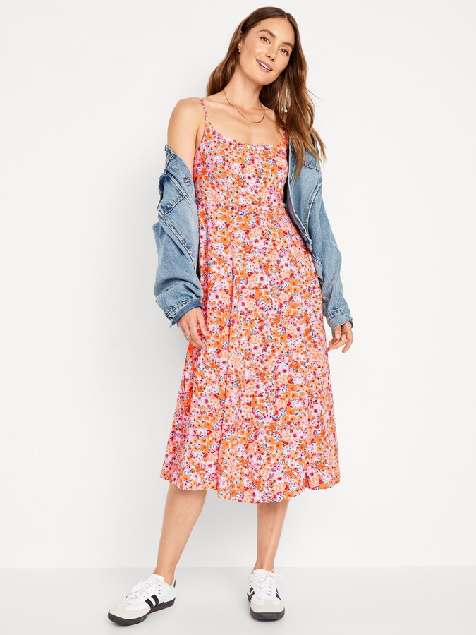 Old Navy Fit & Flare Cami Midi Dress for Women - ShopStyle