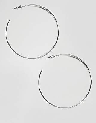 ASOS Design Fine Wire 50mm Hoop Earrings