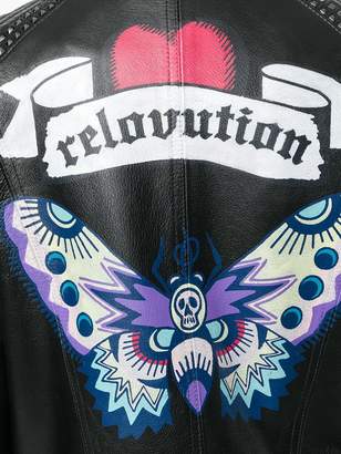 Zadig & Voltaire Zadig&Voltaire print biker jacket