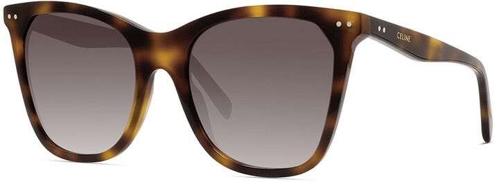 Celine Cat-Eye Monochromatic Acetate Sunglasses - ShopStyle