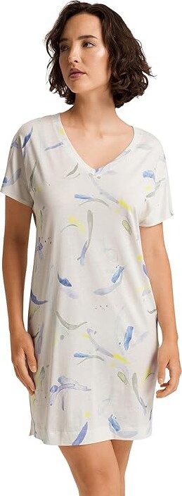 Hanro Sleep And Lounge Short Sleeve Nightgown Women's Pajama Dive Of Color : XS, Cotton