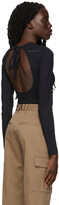 Thumbnail for your product : MM6 MAISON MARGIELA Black Stretch Jersey Bodysuit