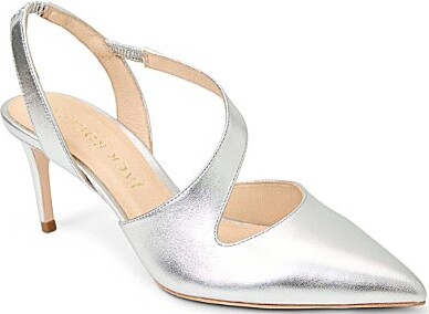 Jack Rogers Ansley Nappa Leather Asymmetrical Pumps