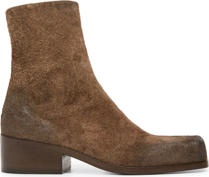 Marsèll Cassello square-toe suede ankle boots