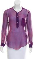 Thumbnail for your product : Etoile Isabel Marant Printed Long Sleeve Top
