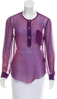 Etoile Isabel Marant Printed Long Sleeve Top