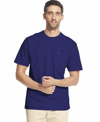 IZOD Mens Saltwater Short Sleeve Solid T-Shirt with Pocket