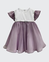 Thumbnail for your product : Helena Girl's Poplin & Organza Combo Dress, Size 2-6