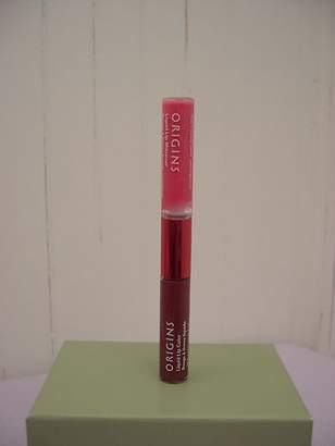 Origins Liquid Lip Gloss Color Duo - 02 Hula Girl (0.08 oz/ 2.3 ml) & 13 Beaming Berry (0.08 oz/ 2.3 ml) - no box by