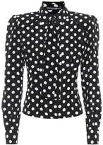 Thumbnail for your product : Dolce & Gabbana Polka-dot silk blouse