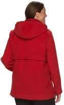 Thumbnail for your product : Croft & Barrow Plus Size ̈ Hooded Wool-Blend Double-Zip Jacket