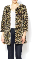 Thumbnail for your product : Love Point Faux Fur Lepoard Coat