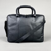 Thumbnail for your product : Leatherco. Men's Black Leather Laptop Carry-All Bag