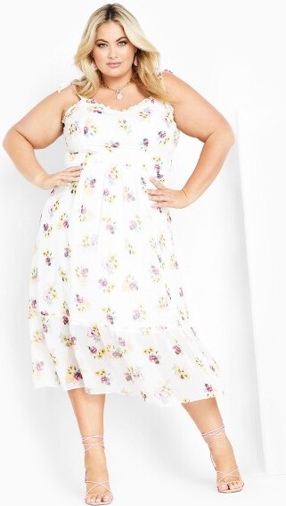City Chic CITYCHIC|AriadneDress-ivory|18W