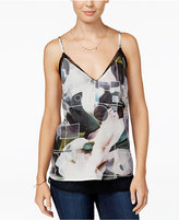 Thumbnail for your product : Bar III Floral-Print Layered Camisole