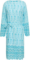 Thumbnail for your product : Melissa Odabash Cecilia Belted Broderie Anglaise Voile Dress